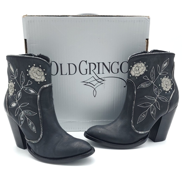 Old Gringo Marillyn Short 6 Inch Black Heeled Boot Women's Size 7 B - Picture 2 of 15